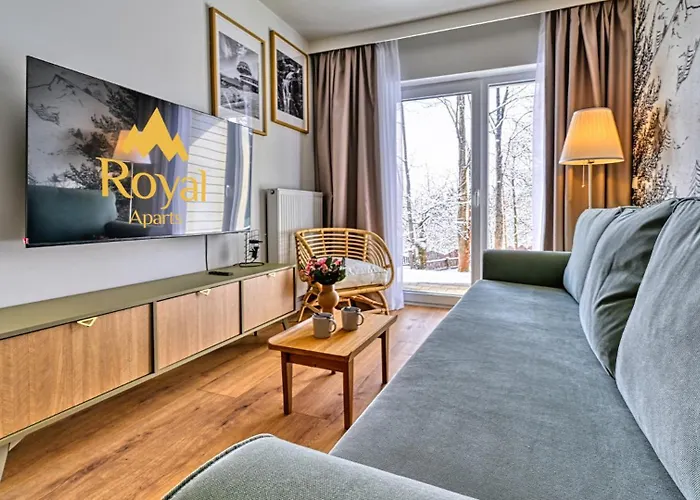 公寓 Szklarska Village - W Malowniczej Okolicy, Obok Dino Parku - By Royal Aparts 斯克拉斯卡波伦巴